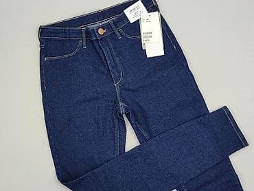 boho sandały: Spodnie jeansowe, H&M, 12 lat, 146/152, stan - Idealny — 1