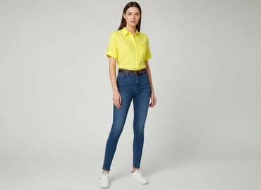 dluga biala koszula: CAMAIEU, Koszula damska, rozmiar S — 7