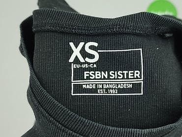 czarne bluzki basic: FB Sister, T-shirt damski, rozmiar XS — 5