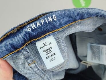 jeansy plus size wysoki stan: H&M, Jeansy damskie, rozmiar M — 4