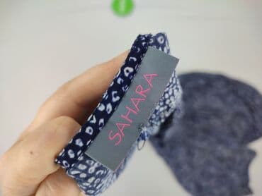 granatowa bluzka na ramiączkach: Top damski, rozmiar One size — 4