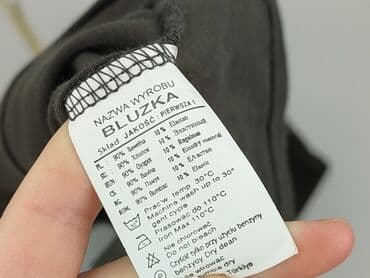 bawełniana bluzka z gumką na dole: Bluzka damska, rozmiar M — 4