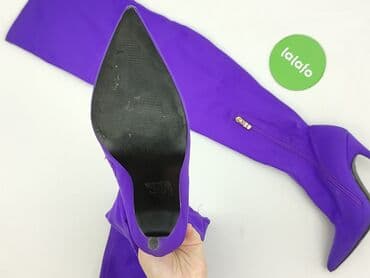 długie kozaki i sukienka: High boots for women, size 35 — 3