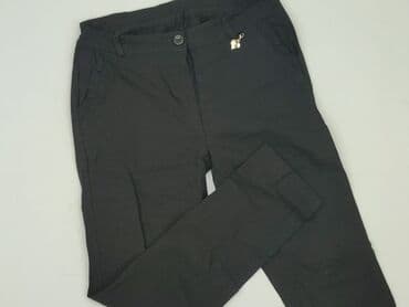 legginsy eko skóra matowe: Material trousers for women, M — 2