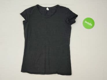 czarne t shirty damskie w serek: T-shirt damski, rozmiar M — 2