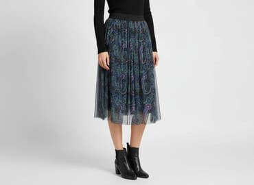 spódnica z tafty midi: Women`s skirt, size S — 1