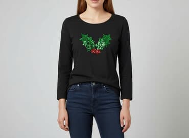 świateczna bluzka: BESS, T-shirt damski, rozmiar M — 7