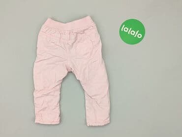 sukienka w pepitkę h: Denim pants, 6-9 months, condition - Good — 3