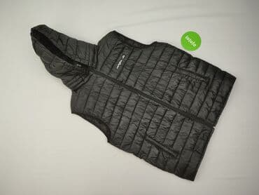 kurtki czarne z kapturem: Kamizelka dla mężczyzn, rozmiar XL — 2