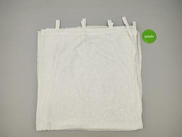 obrusy: Białe firanki z pętelkami na karnisz - Typ: lekkie, półprzezroczyste — 2