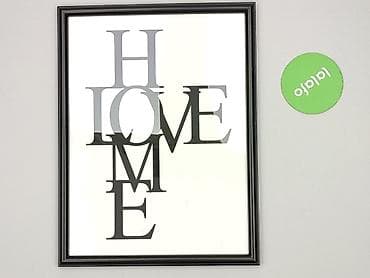 dom nocy: Plakat typograficzny „HOME/LOVE” w ramie - Minimalistyczny nadruk z — 2