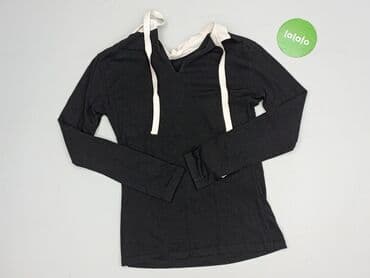 biała bluzka z czarną tasiemką: Bluzka damska, rozmiar S — 4
