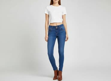 spodnie hello kotty: Hello Miss, Jeansy damskie, rozmiar S — 1