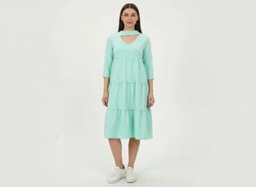 miętową sukienki: Sukienka damska, rozmiar M — 1