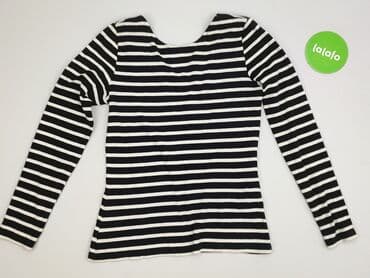 bluza w czarno biale paski: ONLY, T-shirt damski, rozmiar M — 3