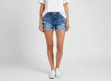 krótkie spodenki w paski: Stradivarius, Szorty damskie, rozmiar M — 6