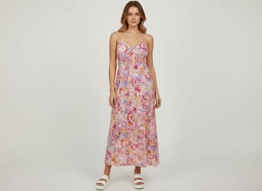 różowa sukienki maxi: Sukienka damska, rozmiar S — 1