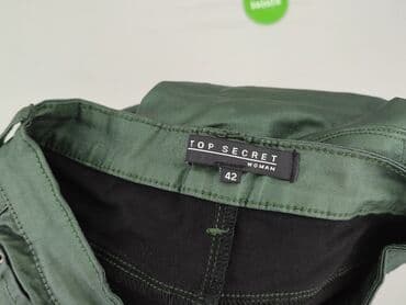 Women: Top Secret, Material trousers for women, size XL (EU 42) — 4