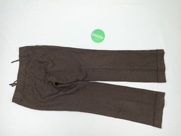 spodnie woskowane brązowe reserved: Material trousers for women, size L (EU 40) — 3