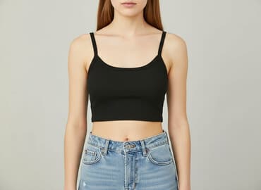 top z łańcuszkiem bershka: Bershka, Top damski, S — 6