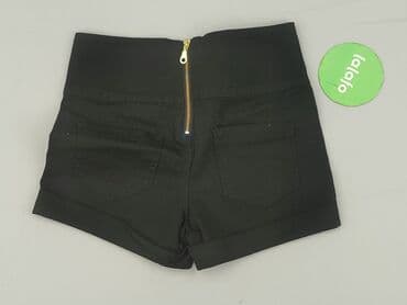 krótkie czarne spodenki materiałowe: Pieces, Szorty damskie, rozmiar M — 3