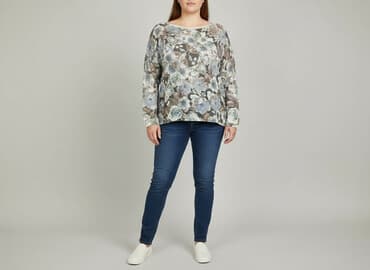 sweter w paski z serduszkiem: Sweter damski, rozmiar XL — 6