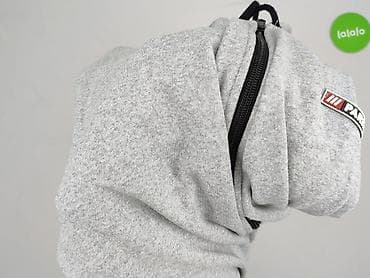 bluza szara pull and bear: Bluza z kapturem dla mężczyzn, rozmiar L — 6