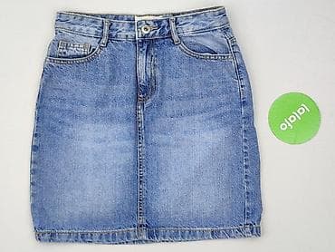 distressed jeans: Spódnica damska, rozmiar 2XS — 2