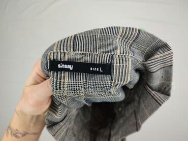 sinsay szerokie spodnie dresowe: Spodnie materiałowe damskie, L — 4