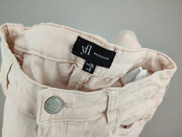 dżinsy w róże: Reserved, Jeansy damskie, rozmiar S — 5