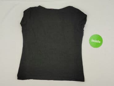 czarne t shirty w serek damskie: T-shirt damski, rozmiar M — 3