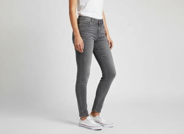 tanie jeansy rurki damskie: Jeansy damskie, rozmiar M — 7