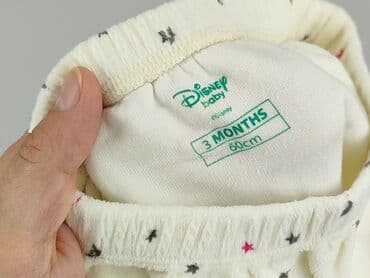 spodnie niemowlęce h: Niemowlęce spodnie materiałowe, 1-3 m, 56-62 cm, Disney, stan - Idealny — 4