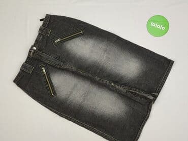 spódnice jeans czarne: Spódnica damska, rozmiar M — 3