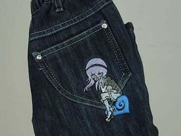 sinsay jeansy denim: Spodnie jeansowe, Niebieski Księżyc, 2-3 lat, 92/98, stan - Idealny — 7