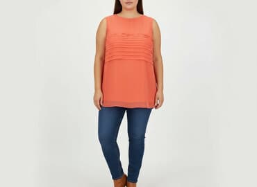 szyfonowe bluzki duże rozmiary: RAINBOW, Bluzka damska, rozmiar XL — 6