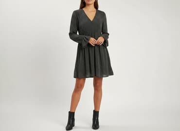 czerwona sukienka w czarne kropki: Miss Selfridge, Sukienka damska, L — 8