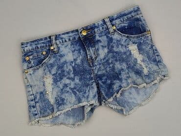 różowe szorty jeansowe damskie: Pink, Szorty damskie, rozmiar M — 1