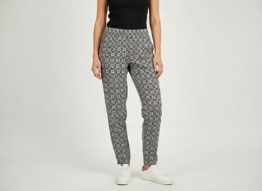 damskie legginsy wzór geometryczny: Spodnie damskie, rozmiar S — 6