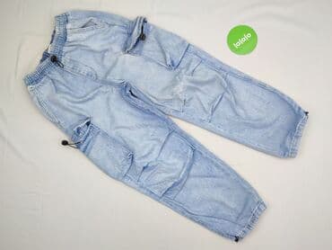 spodnie cargo c a: Spodnie jeansowe, Reserved, 12 lat, 152, stan - Idealny — 2