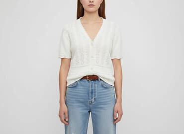 sweter z dodatkiem moheru: Kardigan damski, rozmiar M — 5