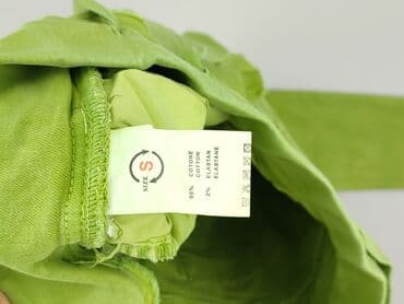 zielone jeansy damskie: Spodnie materiałowe damskie, rozmiar S — 4