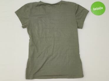 czarne t shirty damskie w serek: T-shirt damski, rozmiar L — 3