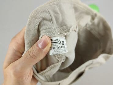 Material trousers for women, size L (EU 40) — 4