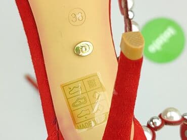 beżowe buty na koturnie ccc: Ideal Shoes, Sandały damskie, rozmiar 38 — 5