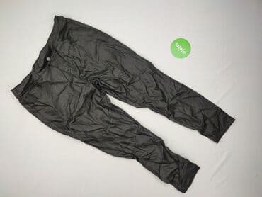 sukienki z imitacji skory: Spodnie materiałowe damskie, rozmiar 3XL — 2