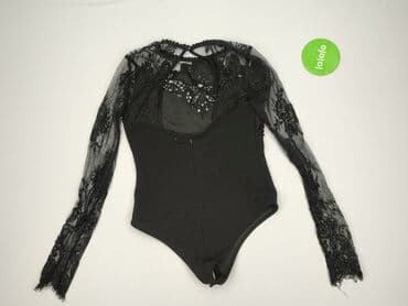 h m body koronkowe czerwone: Body damskie, rozmiar S — 4