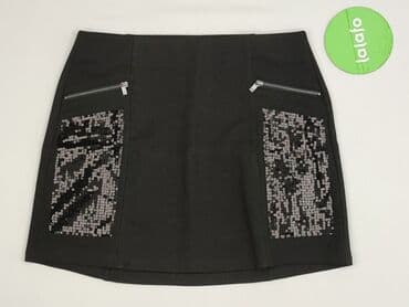 sukienka srebrna cekiny h: Women`s skirt, size S (EU 36) — 2