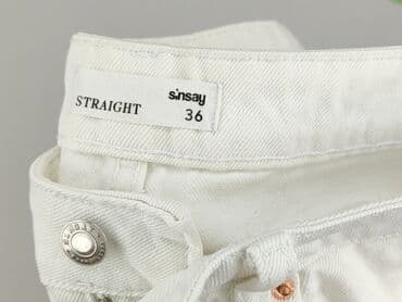 białe jeansy szerokie: Jeansy damskie, rozmiar S — 4