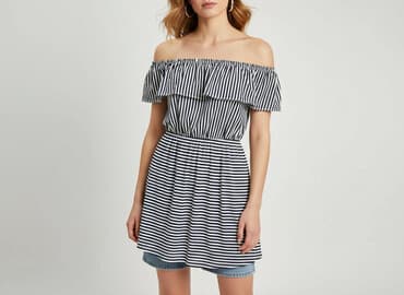 sukienki w paski: Sukienka damska, rozmiar M — 6